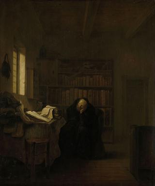 A Scholar in His Studio (The Old Savant)