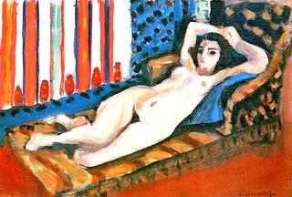 Nude on a Red Couch
