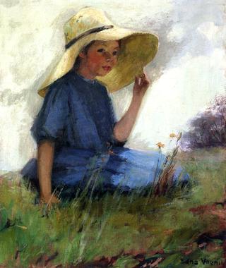 Young Girl in a Floppy Hat