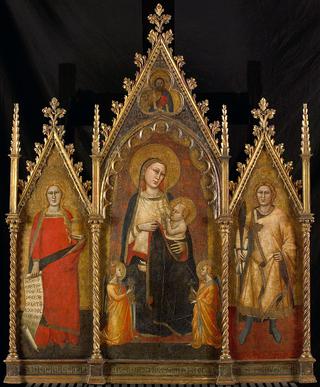 Madonna and Child with Maria Magdalene and Saint Ansano and Two Donors