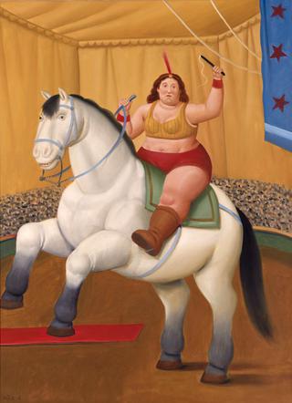 Circus Woman on a Horse