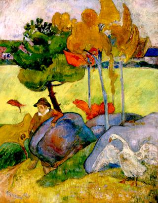 Breton Boy in a Landscape