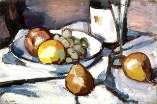 Still Life with Pears and Grapes