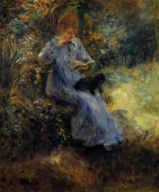 Woman with a Black Dog