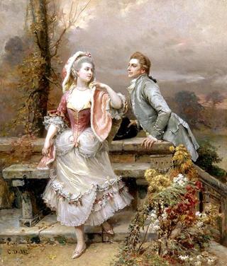 Lovers in a Garden