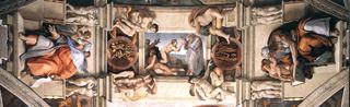 The ceiling of the Sistine Chapel (detail)
