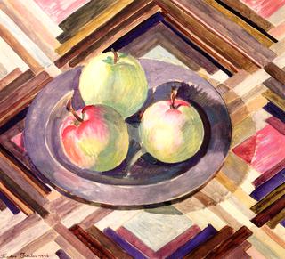 Apples on Pewter Plate