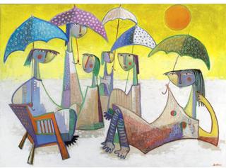 Girls with Umbrellas