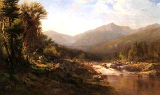 Landscape with Mountains and Stream