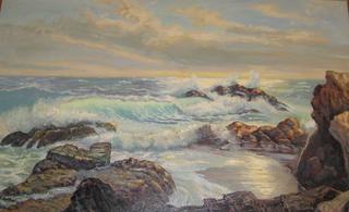 Seascape At Sunset