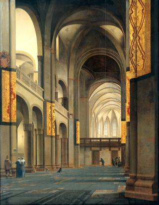 The nave and choir of the Mariakerk in Utrecht