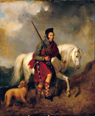 Highland Gillie and His Pony
