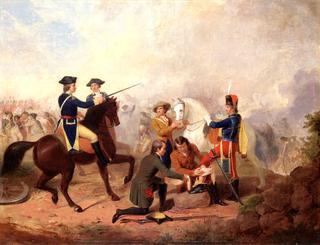 Washington and Lafayette at the Battle of Brandywine