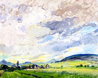 Landscape at Godramstein - Clouds Passing