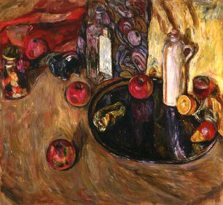 Still Life, Platter of Fruit and a Jug