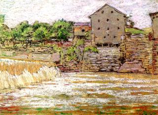 Mill and Waterfall