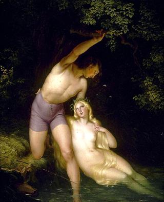 A Scene From Brentano's Legend Of The Lorelei