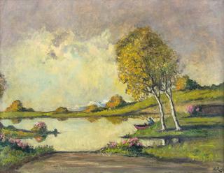 Fisherman on the Lake