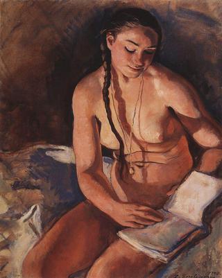 Nude with a Book