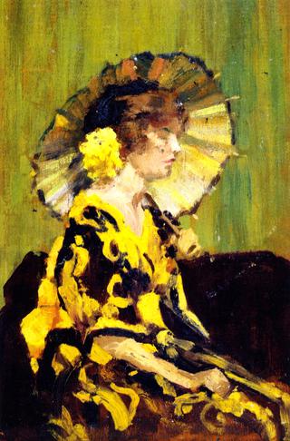 Lady Holding a Parasol