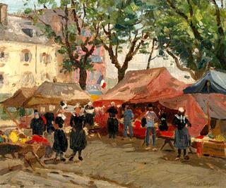 The Market Square, Concarneau