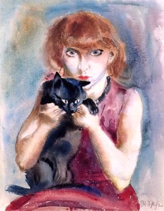 My Wife with Cat