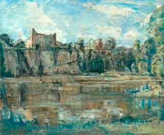 River Scene with Castle