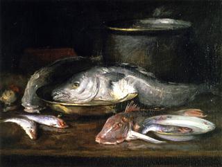 Still Life with Fish and Pot