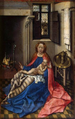 Virgin of the Hearth (Detail from Diptych of the Trinity and the Virgin of the Hearth)