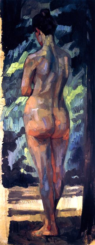 Standing Nude, Rear View