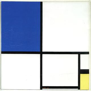 Composition No. II with Blue and Yellow