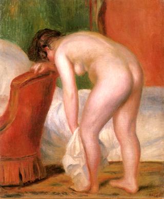 Nude Woman Drying Herself