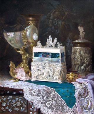 Still Life with a Nuremburg Casket, Nautilus Cup and Other Objects