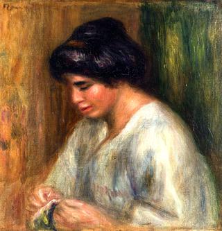 Woman Sewing