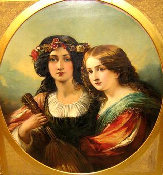 Portrait of two girls