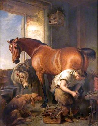 The Blacksmith (copy after Edwin Henry Landseer)