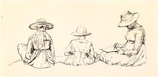 The Artist's Mother and Sisters, Tanner's Meadow, West Heathly, Sussex