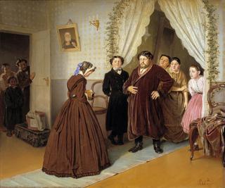 The Arrival of Governess at the Merchant's Home