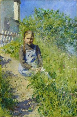 Girl on the roadside