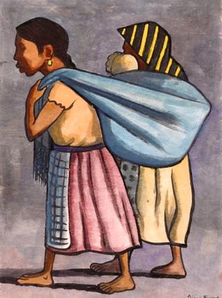 Two Peasant Woman with a Baby
