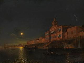 Moonlit Night on an Italian Lagoon