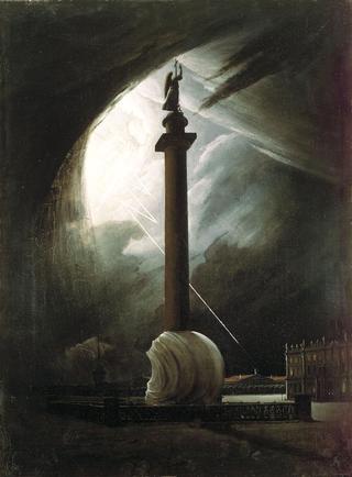 The Alexander Column during a Thunderstorm
