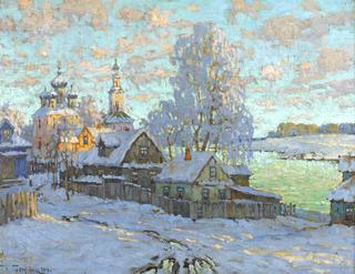 Village in the Winter Sun