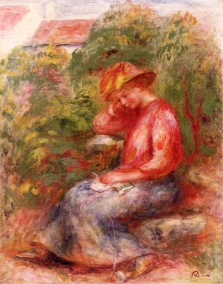 Woman in a Red Blouse