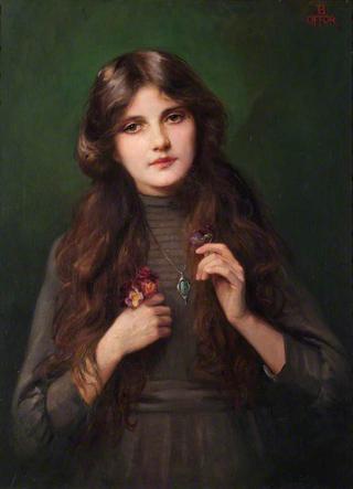 Portrait of a Girl in a Grey Dress