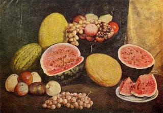 Still life with watermelon