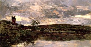 The Banks of the Seine at Vetheuil, Overcast