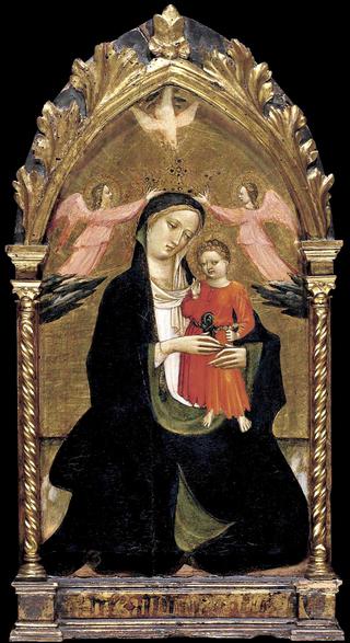 Madonna and Child with Two Angels