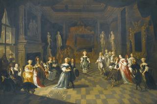 Figures Dancing in an Elegant Interior