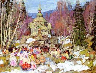 Siberian Wedding Scene